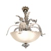 Orrefors Venetian Style Feather Chandelier, attributed Fritz Kurz