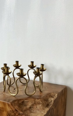 Svenskt Tenn Candle Light Holder in Brass by Lars Holmström, Arvika
