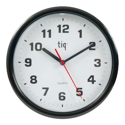 Tiq väggklocka helt i plast, 24,5 cm - 101301