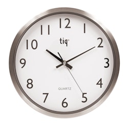 Tiq väggklocka med ram i aluminium, 30 cm - F6664A