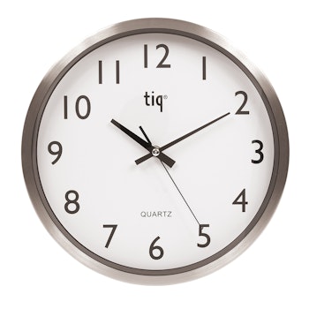 Tiq väggklocka med ram i aluminium, 30 cm - F6664A