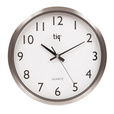 Tiq väggklocka med ram i aluminium, 30 cm - F6664A