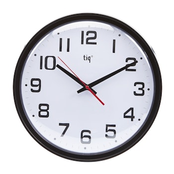 Tiq Väggklocka helt i plast, 34,8 cm - F6265R1