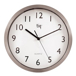 Tiq Väggklocka med ram i aluminium, 25 cm - F307