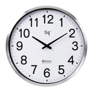 Tiq Väggklocka med ram i aluminium, Bluetooth, 50cm - EL500BT
