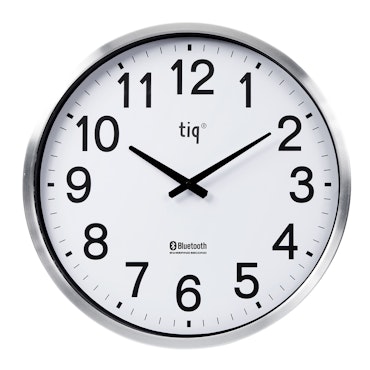 Tiq Väggklocka med ram i aluminium, Bluetooth, 50cm - EL500BT
