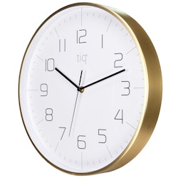Tiq stilren design väggklocka med ram i guld, 34 cm - YH9735G