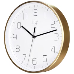 Tiq stilren design väggklocka med ram i guld, 25 cm - YH9746G