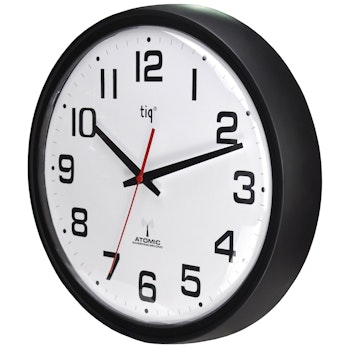 Tiq Väggklocka helt i plast, Radiokontrollerad, 34,8 cm - F6265R1RC