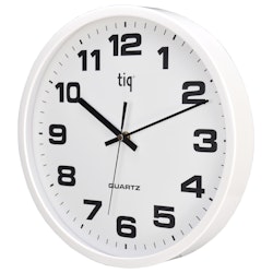 Tiq väggklocka med ram i plast, 30,5 cm - F66151R