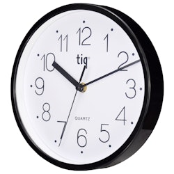 Tiq väggklocka med ram i plast, 22,5 cm - W99151