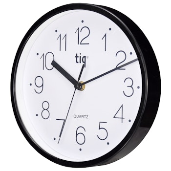 Tiq väggklocka med ram i plast, 22,5 cm - W99151