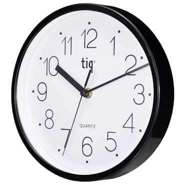 Tiq väggklocka med ram i plast, 22,5 cm - W99151