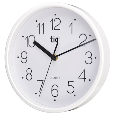 Tiq väggklocka med ram i plast, 22,5 cm - W99157