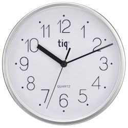 Tiq väggklocka med ram i plast, 22,5 cm - W99158