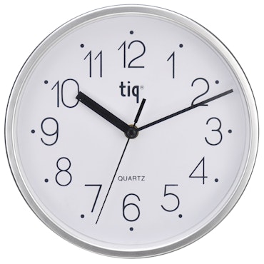 Tiq väggklocka med ram i plast, 22,5 cm - W99158