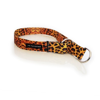 Halsband Halvstryp Tyg Leopard
