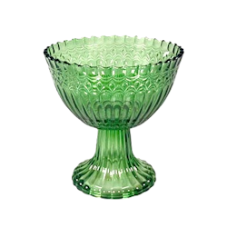 Grön skål av glas