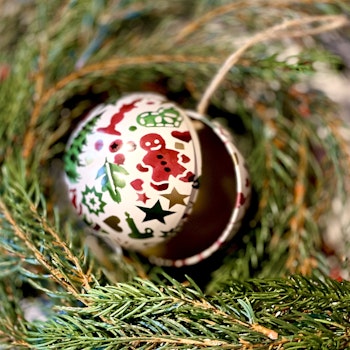 Öppningsbar julgranskula metall Emma Bridgewater DALAHÄST