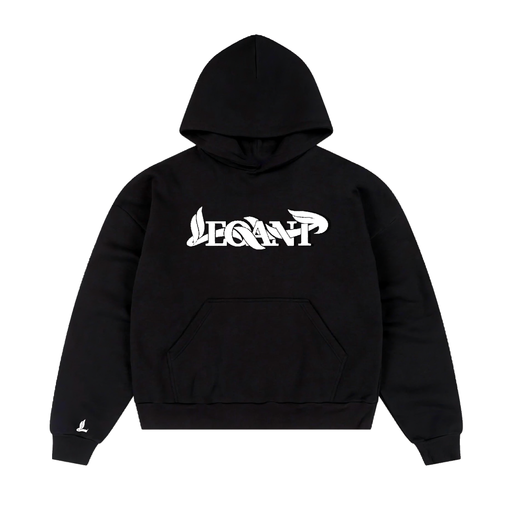 LEQANT HOODIE WHITE EMBROIDERY