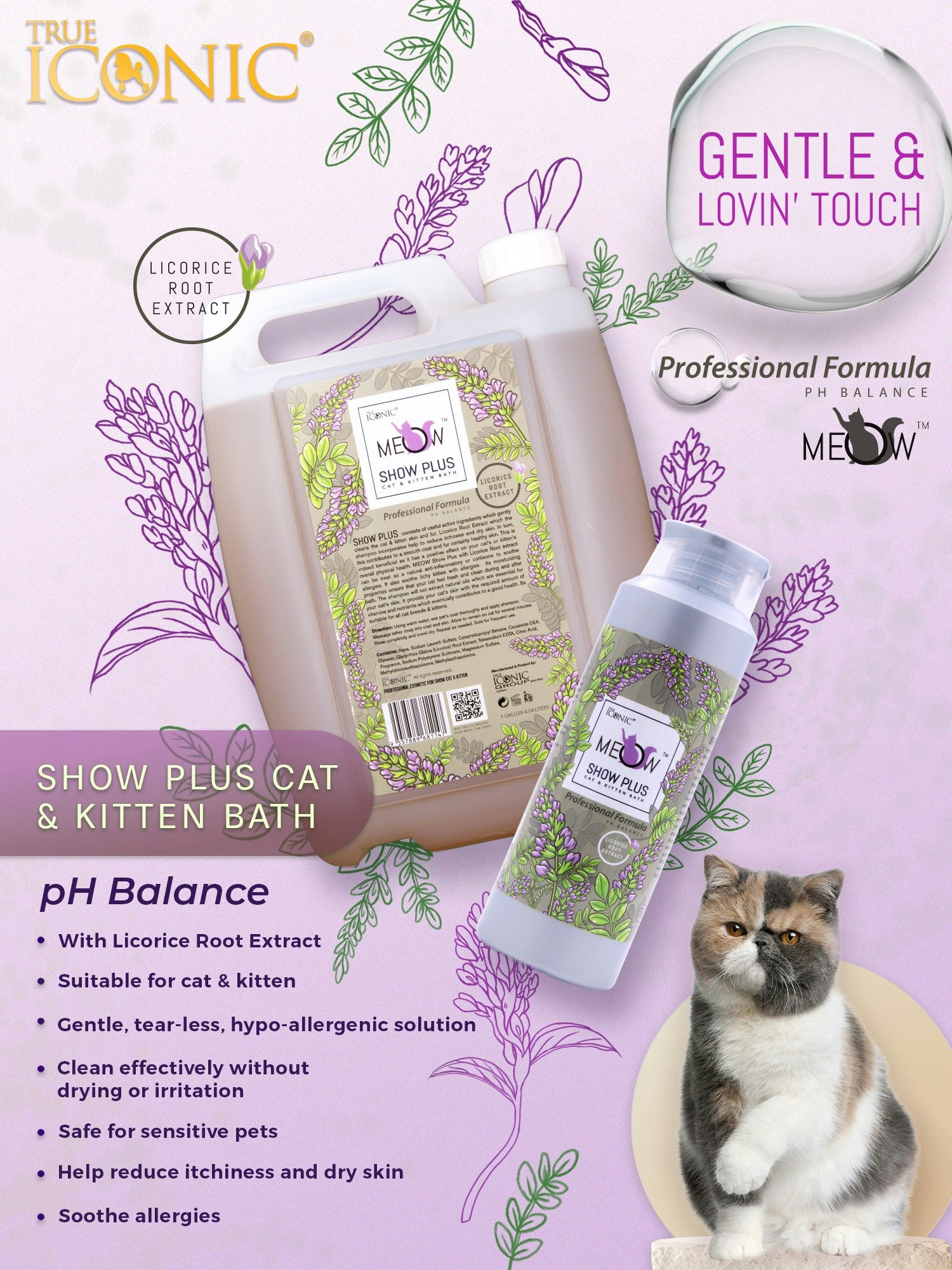 REA True Iconic - Meow Show Plus Cat & Kitten Shampoo  ord pris 280 kr