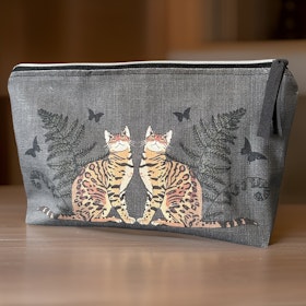 Necessär cats double silver (L)