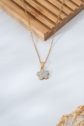 Stål, Sten Guld Halsband