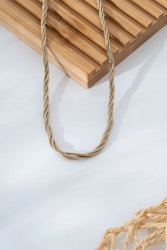 Stål 3 färgade twist halsband