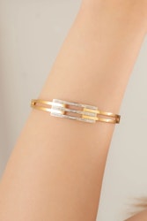 Stål Sten Rib Model Armband