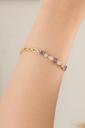 Xuping lila stenarmband