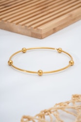 Stål Single Gold Dorikali Ajda Armband 68mm