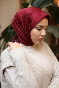 Silk Home Enfärgad Micro Satin Scarf 28010-12