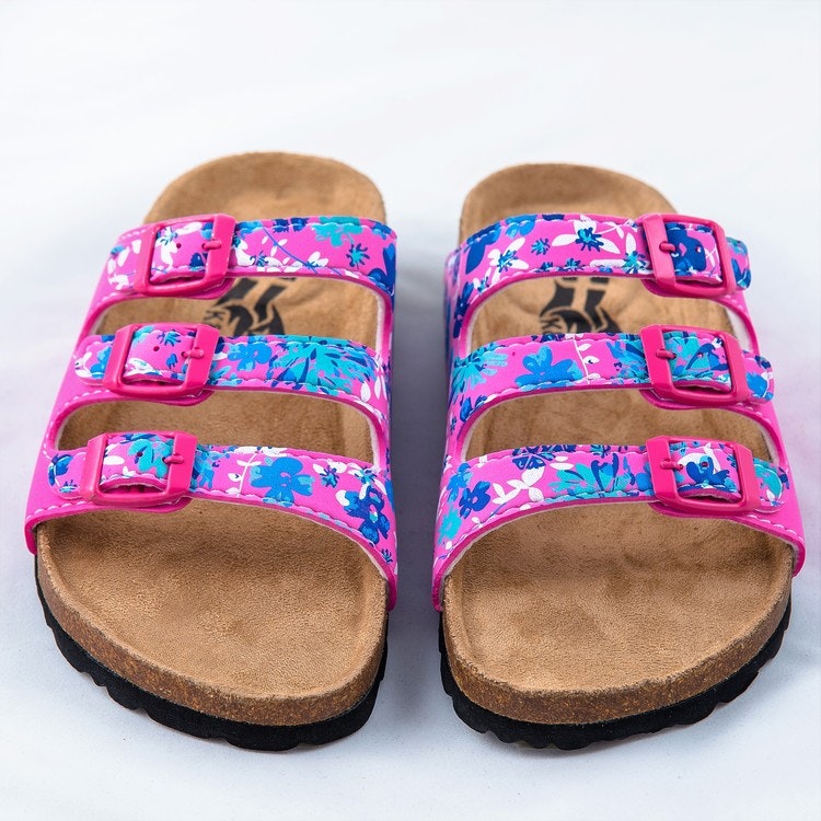 KS323 Plain Pink/Flowers