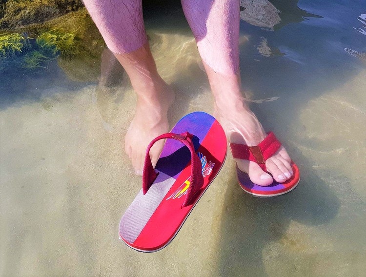 KS157 Flip-flop Red/White&Purple