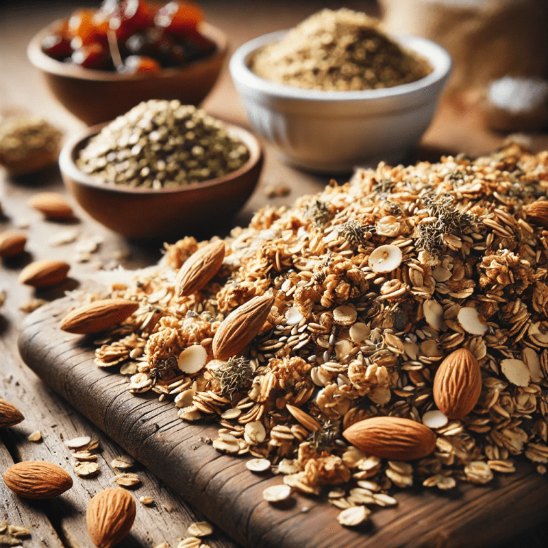 Recept på Hampafrö- och Mandelgranola