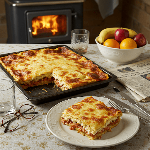 Recept på saftig vegetarisk lasagne med hampafrön