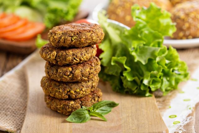 Recept på Vegobiffar med hampafrön