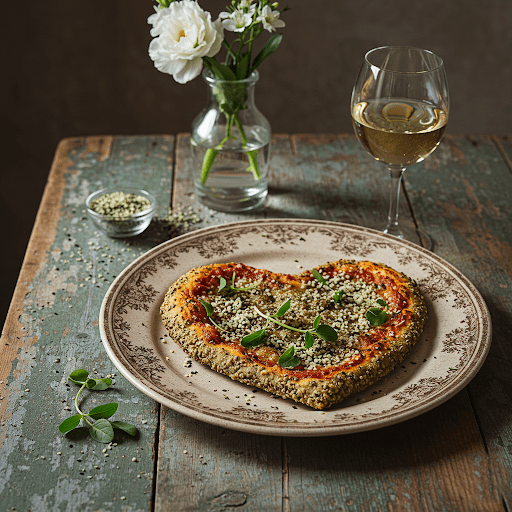 Recept på Pizza med Hampafrön