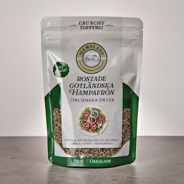 Rostade Gotländska Hampafrön - Italienska örter (Oskalade)