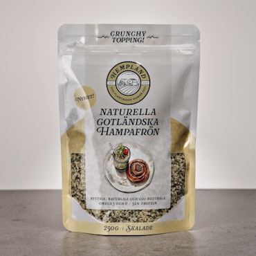 Rostade Gotländska Hampafrön - Naturella (Skalade)