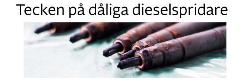 Tecken på dåliga spridare | Diesel Center Stockholm