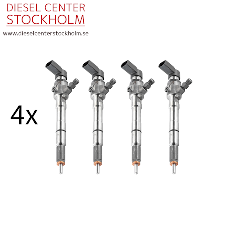 4x BOSCH Spridare 03L130277B 03L130277S 1.6 TDI VW Audi Skoda Seat