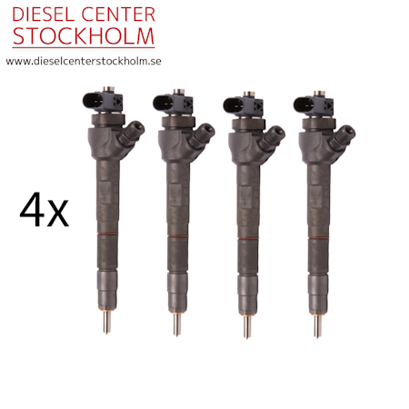 4x BOSCH Spridare 0445110369 03L130277J 03L130277Q 2.0 TDI VW Audi Skoda Seat
