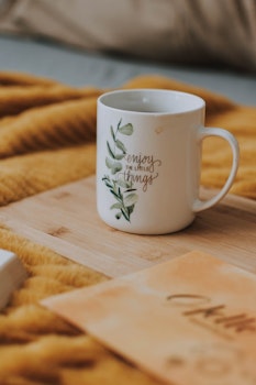 Kaffekopp tekst