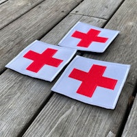 Medic Red Cross Hook Patch x 3 Save