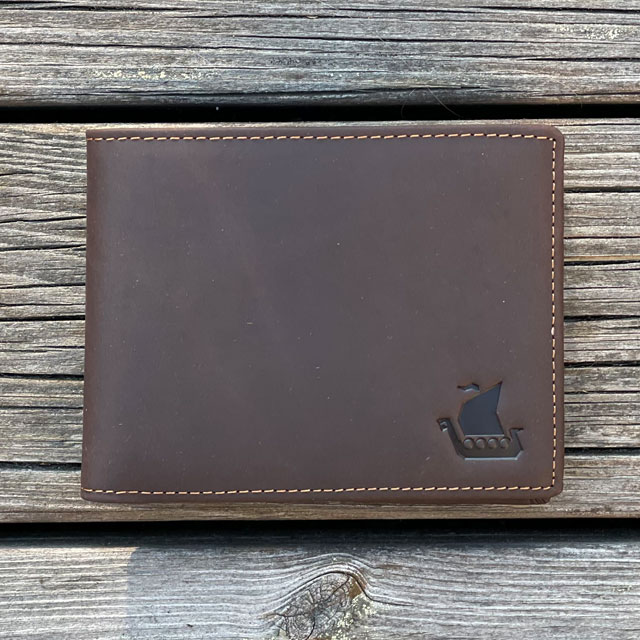Plånbok Mörkbrun Läder från TAC-UP GEAR