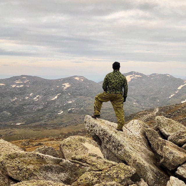 Running Jacket M90 MI used as windjacket on Australia highest mountain