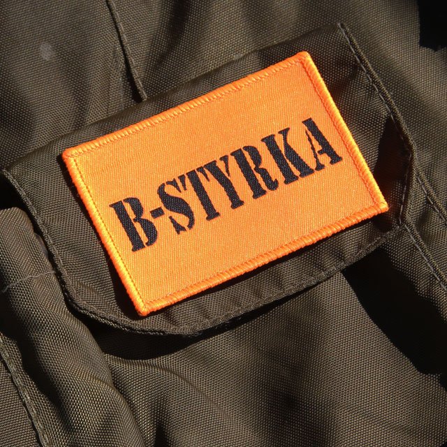 B-Styrka Orange Hook Patch.