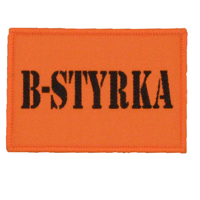 B-Styrka Orange Hook Patch.