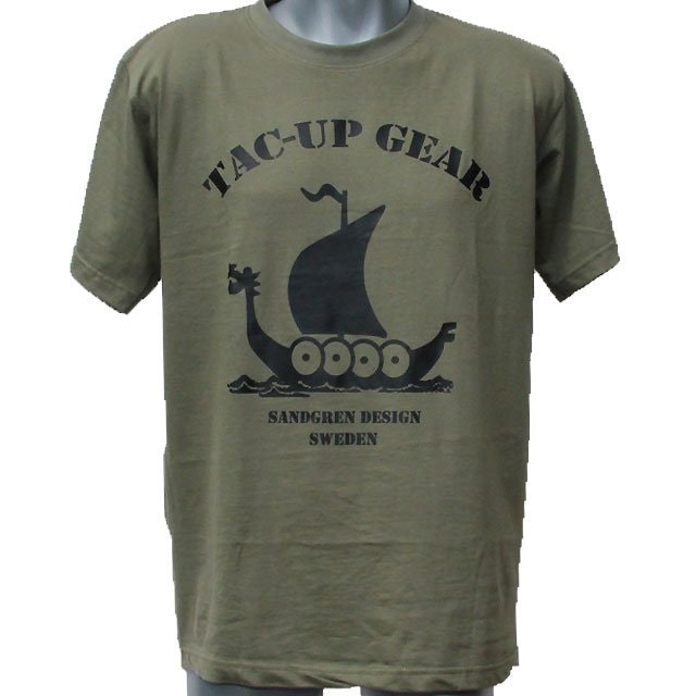 T-Shirt Khaki Green TUG front photo.
